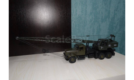 автокран КС 4561 КрАЗ, масштабная модель, 1:43, 1/43