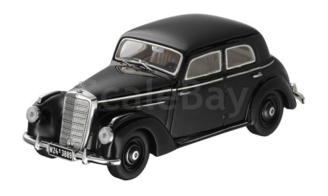 Mercedes-Benz 220 W187 1951 черный, масштабная модель, Spark, 1:43, 1/43