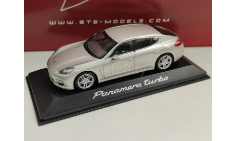 Porsche Panamera Turbo 2009 silver 1/43 Minichamps, масштабная модель, scale43