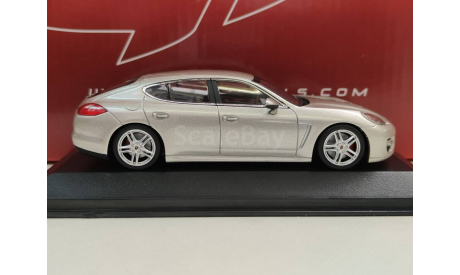 Porsche Panamera Turbo 2009 silver 1/43 Minichamps, масштабная модель, scale43