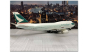 1/400 самолет Boeing B 747-400 Cathay Pacific Herpa, масштабные модели авиации, scale0