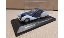 Talbot Lago Tl50SS Fiagoni Falaschi 1938, масштабная модель, IXO Museum (серия MUS), scale43