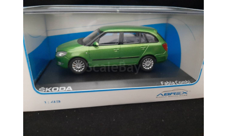 Skoda Fabia II FL Combi 2007 - rallye green met, масштабная модель, Škoda, Abrex, scale43