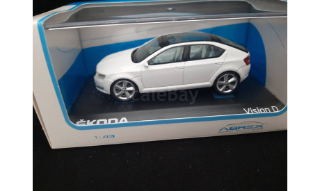 Skoda Vision D Concept Car 2013 white, масштабная модель, Škoda, Abrex, scale43