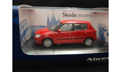 Skoda Fabia II 2010 Facelift (red), масштабная модель, Škoda, Abrex, scale43