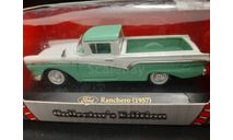 Ford Ranchero 1957 pickup white/green, масштабная модель, Yat Ming, scale43