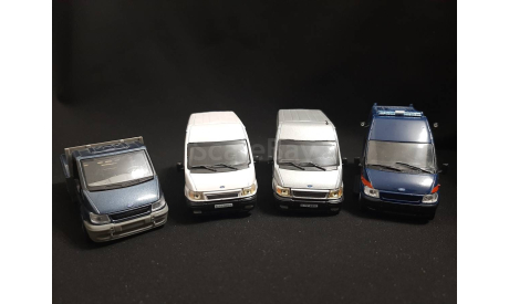 Ford Transit 3 gen. set, масштабная модель, Bauer/Cararama/Hongwell, scale43