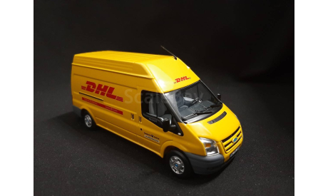 Ford Transit van 2006 Kastenwagen DHL, масштабная модель, Minichamps, scale43