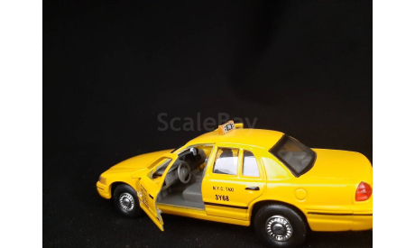 Ford Crown Victoria 1999 NewYork taxi, масштабная модель, Welly, scale43