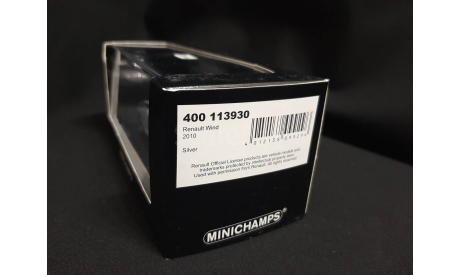 Renault Wind 2010, масштабная модель, Minichamps, scale43