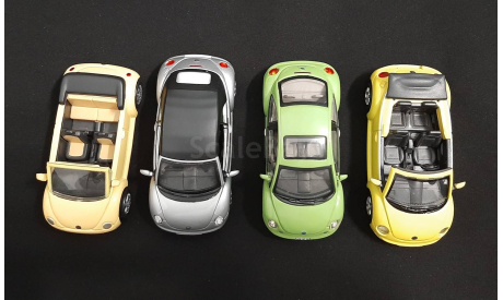 Volkswagen Beetle set, масштабная модель, Bauer/Cararama/Hongwell, scale43