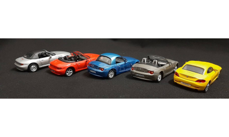 BMW Z3 Z4 set, масштабная модель, Bauer/Cararama/Hongwell, scale43