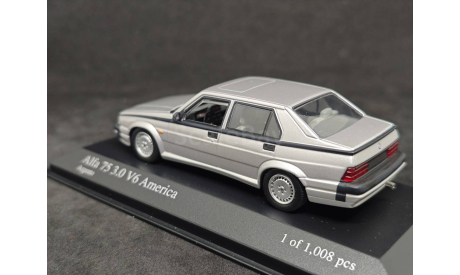 Alfa Romeo 75 V6 3.0 1987, масштабная модель, Minichamps, scale43