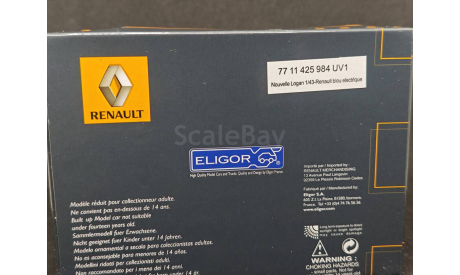 Renault Logan 2008, масштабная модель, Eligor, scale43