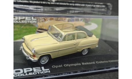 Opel Olympia Rekord Cabrio Limousine 1954-1956, масштабная модель, Opel Collection, scale43