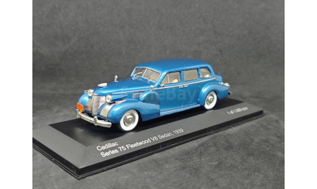 Cadillac Series 75 Fleetwood V8 Sedan 1939, масштабная модель, WhiteBox, scale43