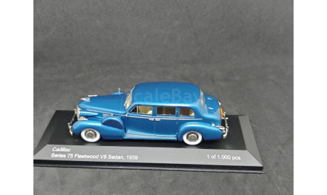 Cadillac Series 75 Fleetwood V8 Sedan 1939, масштабная модель, WhiteBox, scale43