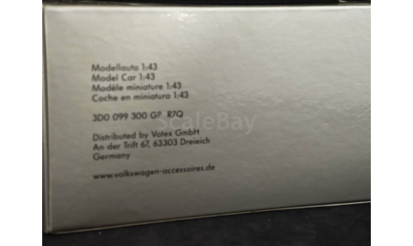 Volkswagen Phaeton, масштабная модель, Minichamps, scale43