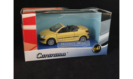 Peugeot 206cc, масштабная модель, Bauer/Cararama/Hongwell, scale43