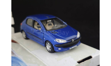 Peugeot 206, масштабная модель, Bauer/Cararama/Hongwell, scale43