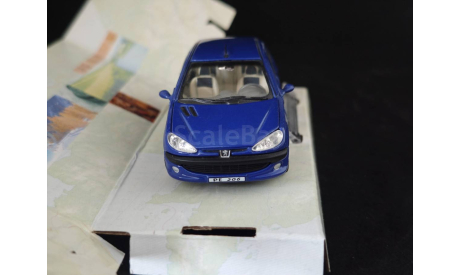 Peugeot 206, масштабная модель, Bauer/Cararama/Hongwell, scale43