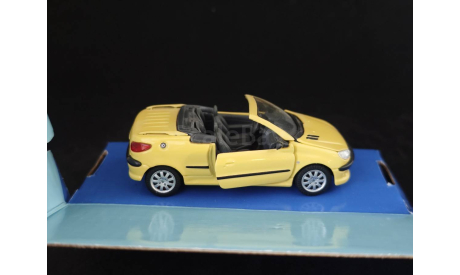 Peugeot 206cc, масштабная модель, Bauer/Cararama/Hongwell, scale43