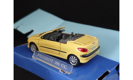 Peugeot 206cc, масштабная модель, Bauer/Cararama/Hongwell, scale43