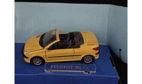 Peugeot 206cc, масштабная модель, Bauer/Cararama/Hongwell, scale43
