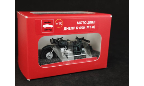 Днепр К-650 (МТ-8) зелёный, масштабная модель мотоцикла, Моделстрой, scale43