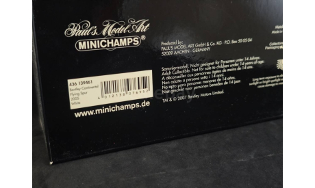 Bentley CONTINENTAL FLYING SPUR 2005, масштабная модель, Minichamps, scale43