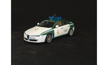 Alfa-Romeo 159 Гражданская Гвардия Испании, масштабная модель, Полицейские машины мира, Deagostini, scale43, Alfa Romeo