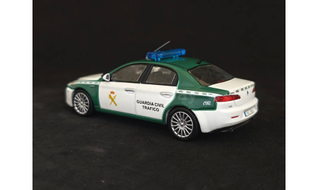 Alfa-Romeo 159 Гражданская Гвардия Испании, масштабная модель, Полицейские машины мира, Deagostini, scale43, Alfa Romeo