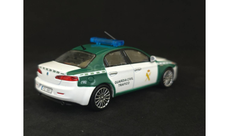 Alfa-Romeo 159 Гражданская Гвардия Испании, масштабная модель, Полицейские машины мира, Deagostini, scale43, Alfa Romeo