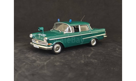 Opel Kapitan 1960_Полиция Германии, масштабная модель, Полицейские машины мира, Deagostini, scale43