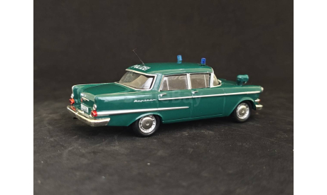 Opel Kapitan 1960_Полиция Германии, масштабная модель, Полицейские машины мира, Deagostini, scale43