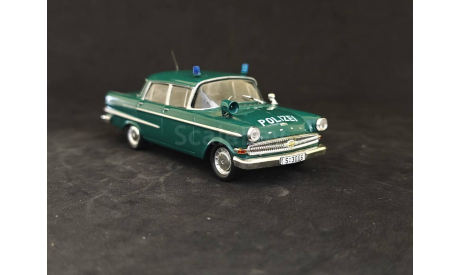 Opel Kapitan 1960_Полиция Германии, масштабная модель, Полицейские машины мира, Deagostini, scale43