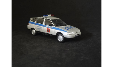 ВАЗ 2112 ДПС, масштабная модель, Автомобиль на службе, журнал от Deagostini, scale43