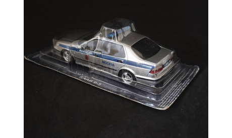 SAAB 9-5 Милиция, масштабная модель, Полицейские машины мира, Deagostini, scale43