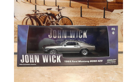 Ford Mustang Boss 429 John Wick Greenlight, масштабная модель, Greenlight Collectibles, scale43