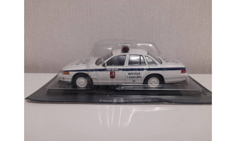 Ford Crown Victoria Милиция, масштабная модель, Автолегенды СССР журнал от DeAgostini, scale43