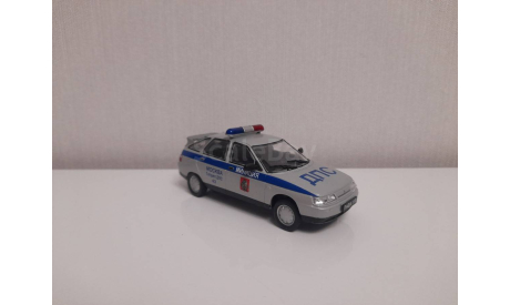 Ваз 2112 ДПС, масштабная модель, Автолегенды СССР журнал от DeAgostini, scale43