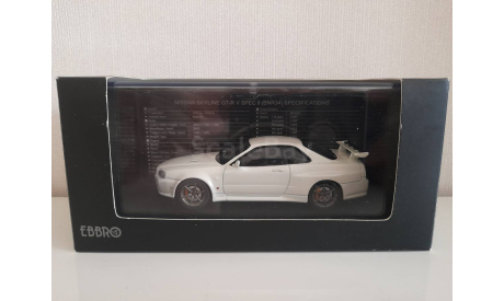 Nissan Skyline GT-R V-spec II R34, масштабная модель, Ebbro, scale43