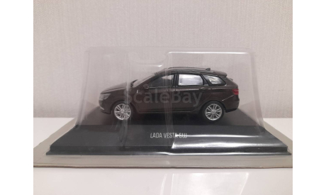 Ваз Lada Vesta SW, масштабная модель, Автолегенды СССР журнал от DeAgostini, scale43