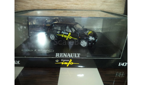 Renault Clio Norev, масштабная модель, 1:43, 1/43