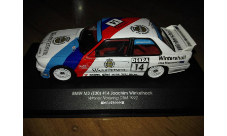 BMW M3 (E30) Norisring DTM 1992 Joachim Winkelhock CMR, масштабная модель, IXO Rally (серии RAC, RAM), 1:43, 1/43