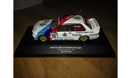 BMW M3 E30 DTM чемпион 1989 Roberto Ravaglia 1:43 CMR, масштабная модель, IXO Rally (серии RAC, RAM), 1/43