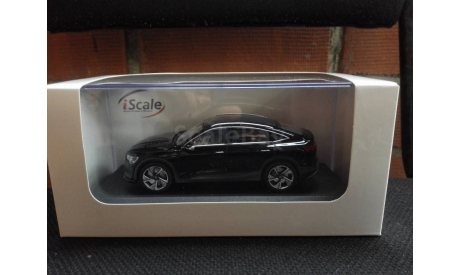 Audi e-tron Sportback year 2020 black 1:43 iScale, масштабная модель, scale43