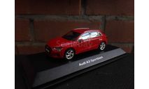 Audi A3 Sportback year 2020 tango red 1:43 iScale, масштабная модель, 1/43