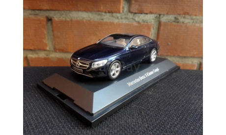 Mercedes-Benz S-Class Coupe Cavansite blue metallic 1:43 Kyosho, масштабная модель, scale43