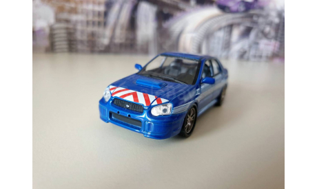 Полицейские машины мира №4 Subaru Impreza Полиция Франции 1/43, журнальная серия Полицейские машины мира (DeAgostini), scale43